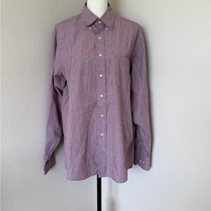 Chaps Men's Purple Striped Dress Shirt